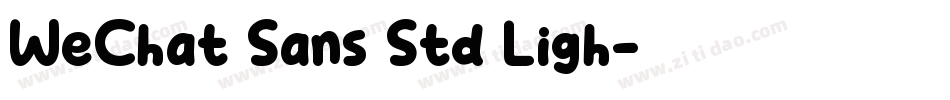 WeChat Sans Std Ligh字体转换